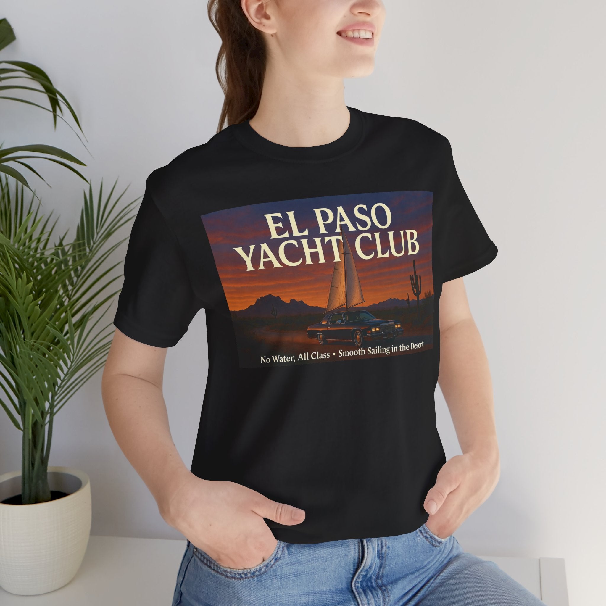 El Paso Yacht Club Sunset Tee — Funny Desert Sailing T-Shirt
